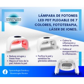 Lámpara de fotones LED PDT plegable de 7...